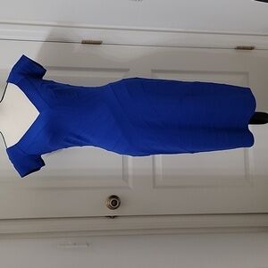 T by Tadochi Size Unknown Blue Bodycon Bandage Cocktail Dress, GUC